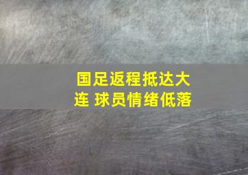 国足返程抵达大连 球员情绪低落